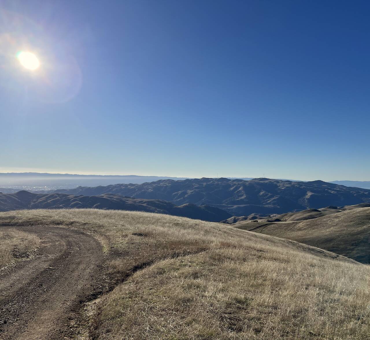 Similar to the previous photograph, Mission Peak is still visible on the horizon