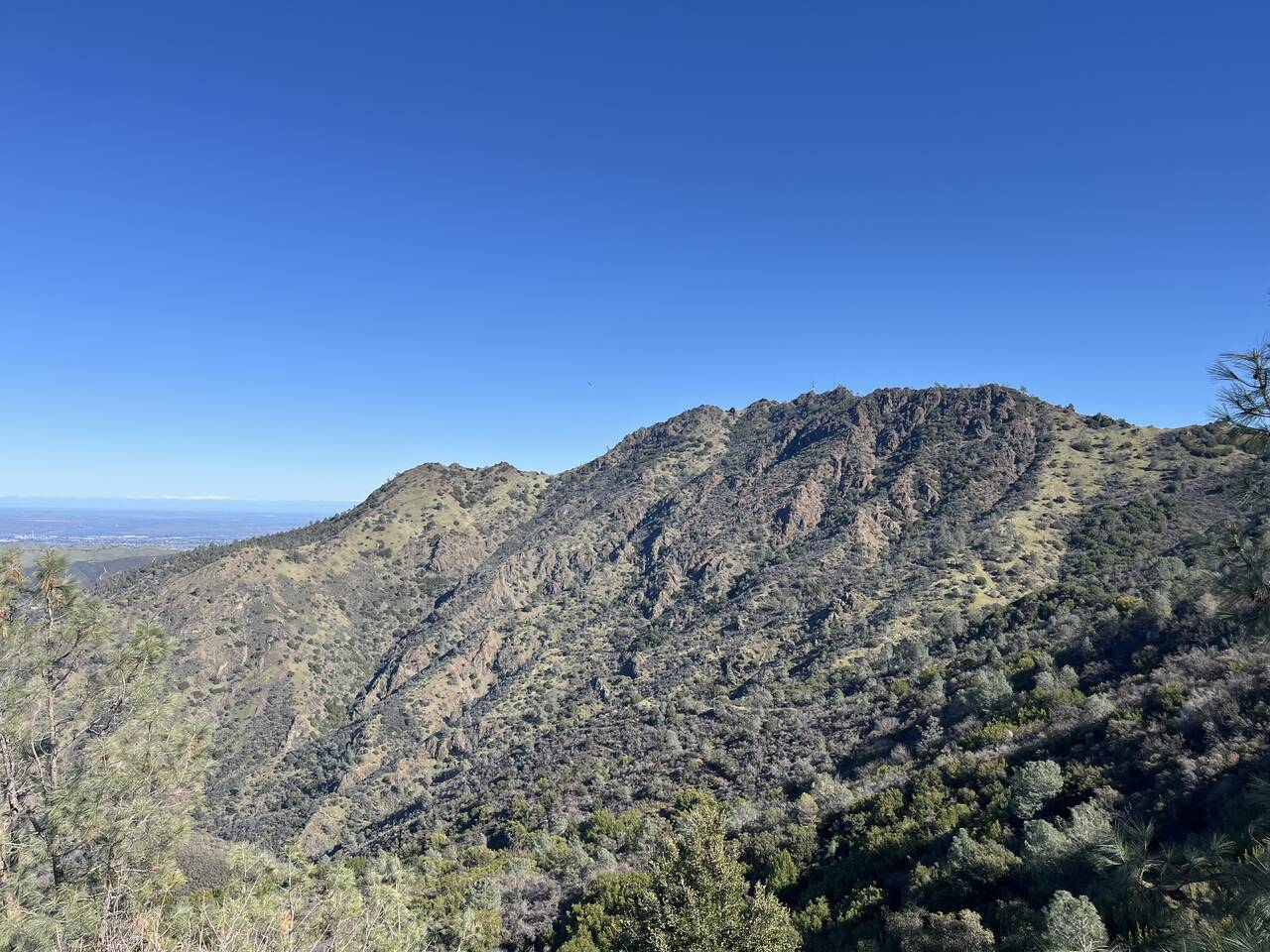 A view of the North Peak as I begin to descend.